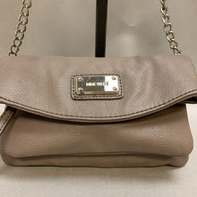 Load image into Gallery viewer, Nine West Gray Faux Leather Foldover Crossbody Bag Purse (5x8.5&quot;)
