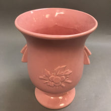 Load image into Gallery viewer, Vintage McCoy Pink Cardinal Song Bird/Berry Vase 40s (8&quot;)
