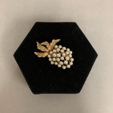 Load image into Gallery viewer, Vintage Signed ART Faux Pearl Grape Bunch Brooch Pin (2&quot;)
