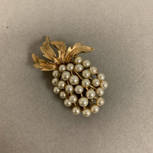 Load image into Gallery viewer, Vintage Signed ART Faux Pearl Grape Bunch Brooch Pin (2&quot;)
