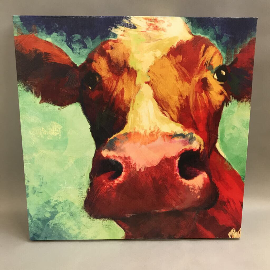 Canvas Print Cow (22x28)