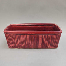 Load image into Gallery viewer, McCoy Pottery Red Planter Box (3.5x8.5x3.5)
