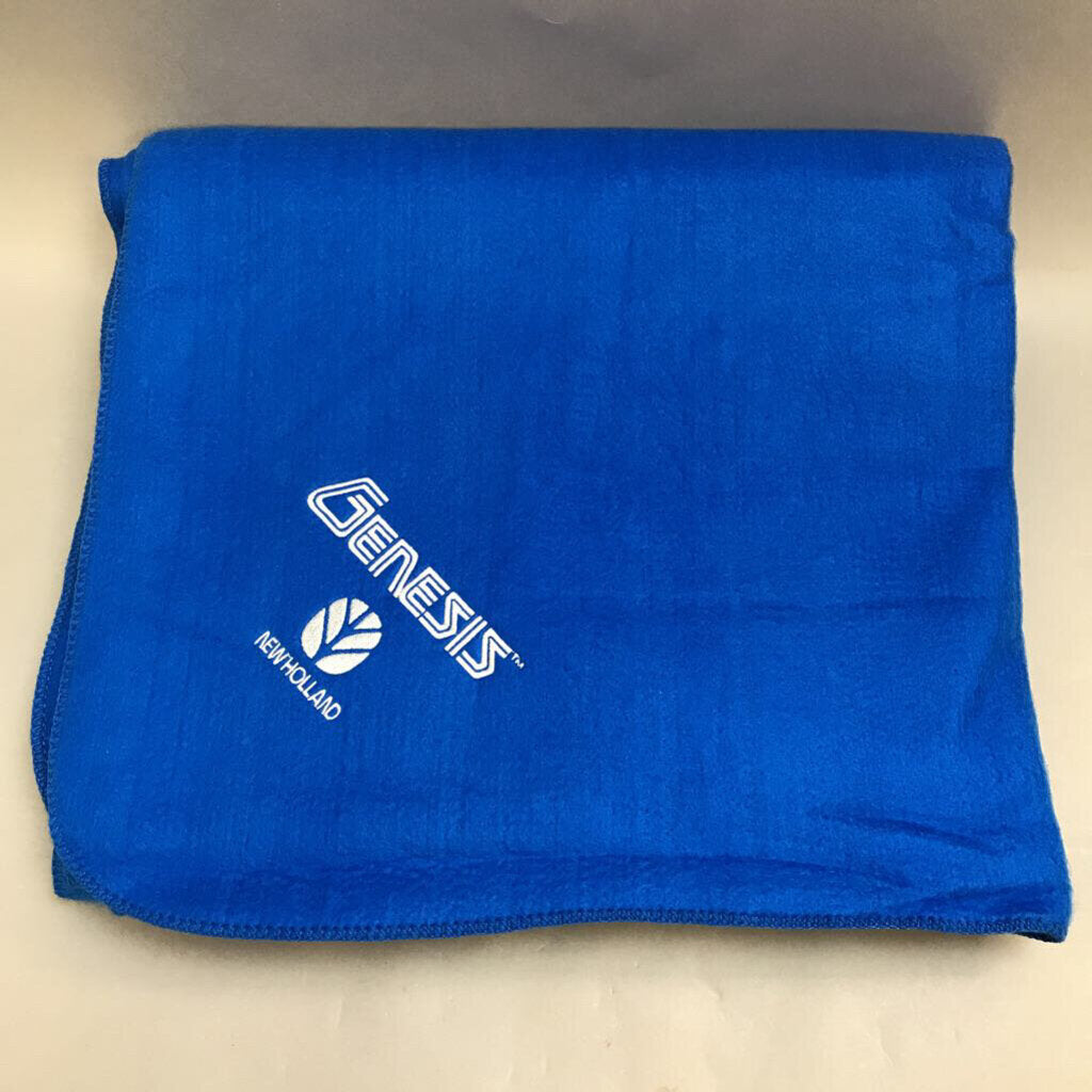 New Holland / Genesis Tractors Advertising Blue Throw Blanket (58x46)