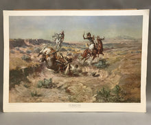 Load image into Gallery viewer, The Broken Rope Print - Charles M. Russel; Cowboy &amp; Horses Scene (20x28)
