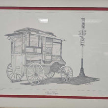 Load image into Gallery viewer, Framed Richard Seth Print - Popcorn Wagon (19x25)
