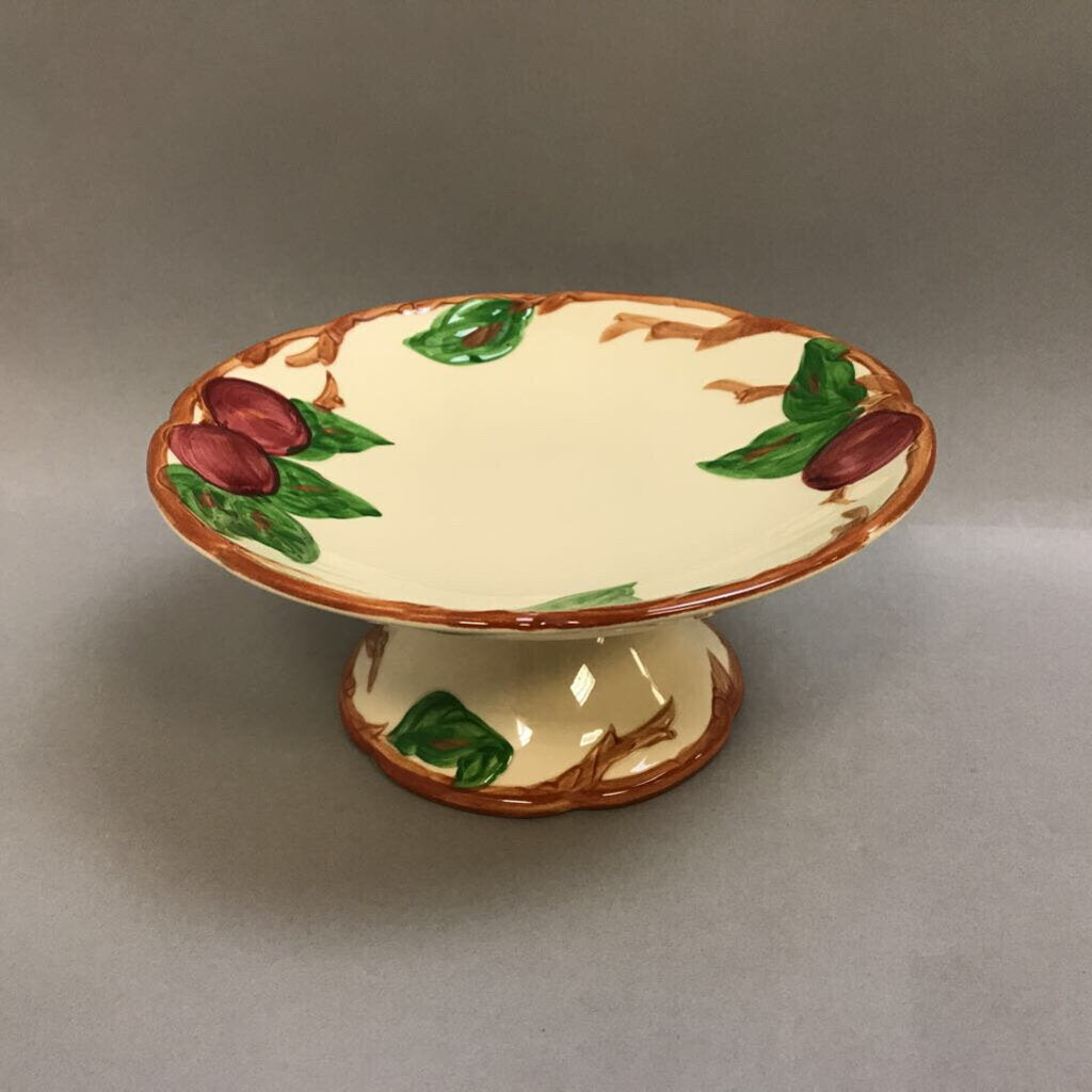 Franciscan 'Apple' Pedestal Compote (3.75x8x8)