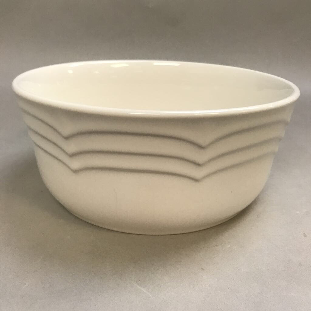 Stoneware White Oven/Microwave Bowl (3x8)