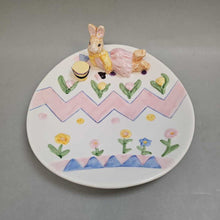 Load image into Gallery viewer, Fitz &amp; Floyd Bunny Rabbit Easter Plate (8x7)
