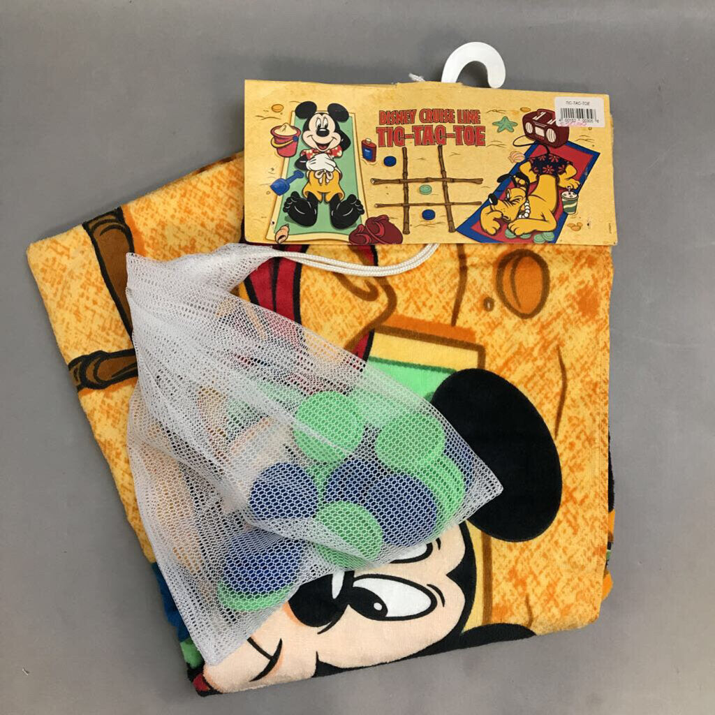 Disney Cruise Line Beach Towel w/ Tic-Tac-Toe