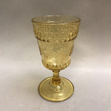 Load image into Gallery viewer, Adams &amp; Co Wildflower Amber Glass Water Goblet (6&quot;)

