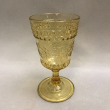 Load image into Gallery viewer, Adams &amp; Co Wildflower Amber Glass Water Goblet (6&quot;)
