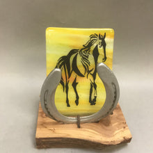 Load image into Gallery viewer, Stained Glass Horse Votive Night Light As Is (8&quot;)
