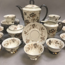 Load image into Gallery viewer, Vintage Mitterteich Bavaria China Tea Pot, Cup/Saucers, Creamer/Sugar Set Florals (41 pcs)
