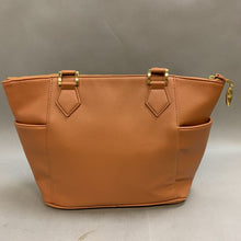 Load image into Gallery viewer, Iman Camel Faux Leather Shoulder Bag Purse (11x15x4&quot;)
