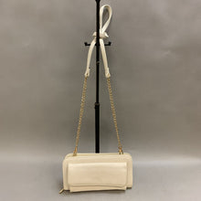 Load image into Gallery viewer, Cream Faux Leather Chain Strap Phone Crossbody Purse (4.5x8.5&quot;)
