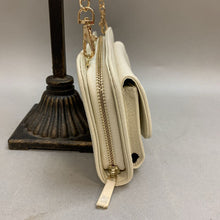 Load image into Gallery viewer, Cream Faux Leather Chain Strap Phone Crossbody Purse (4.5x8.5&quot;)
