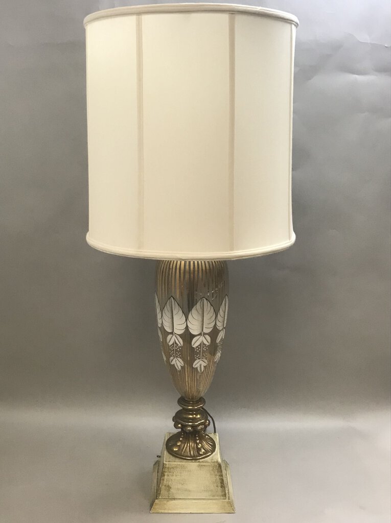 Golden Stripe Glass Table Lamp (38