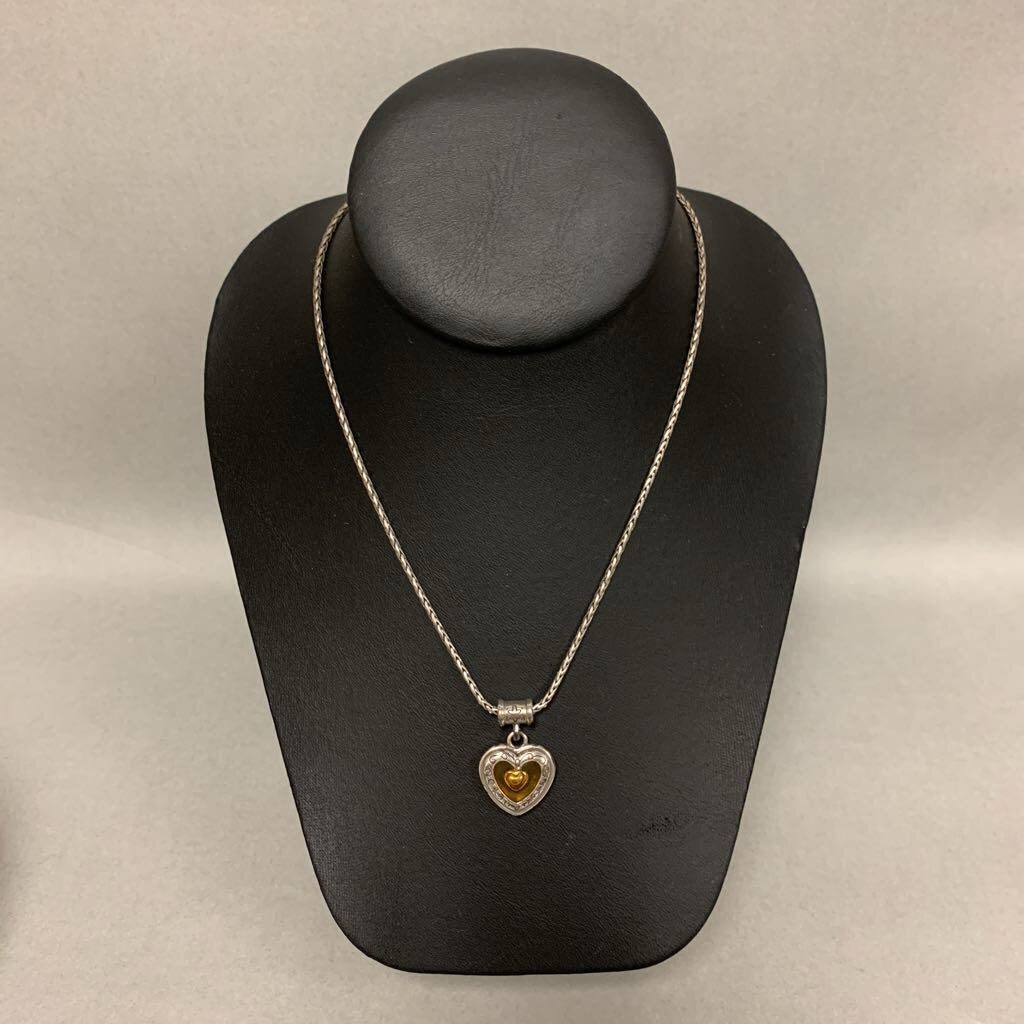 Brighton Yellow Floating Heart Necklace (18