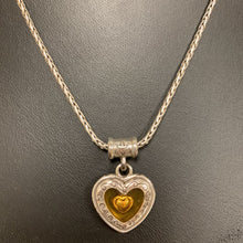 Load image into Gallery viewer, Brighton Yellow Floating Heart Necklace (18&quot;)
