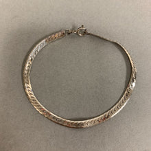 Load image into Gallery viewer, Italian Sterling Flat Chain Bracelet (7&quot;)
