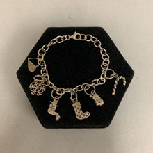 Load image into Gallery viewer, SJC Sterling Holiday Charm Bracelet (7&quot;)
