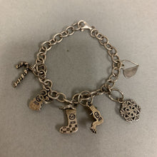 Load image into Gallery viewer, SJC Sterling Holiday Charm Bracelet (7&quot;)
