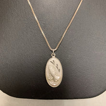 Load image into Gallery viewer, Sterling Theda Praying Hands Pendant on 18&quot; Chain
