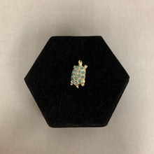 Load image into Gallery viewer, Vintage German Rhinestone Turtle Brooch Pin (1&quot;)
