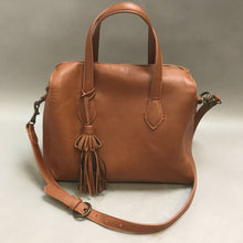 Load image into Gallery viewer, Universal Thread Co. Caramel Faux Leather Crossbody Satchel Purse (9&quot; x 11&quot; x 6&quot;)
