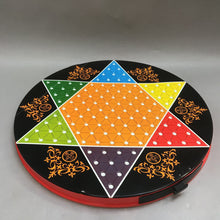 Load image into Gallery viewer, Checker &amp; Chinese Checker Tin Game Board w Game Pieces (17.5&quot;)
