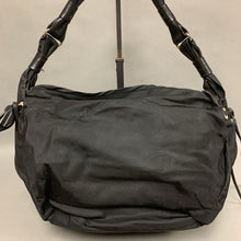 Load image into Gallery viewer, Kate Spade Black Nylon Leather Trim Hobo Purse (10x14x6.5&quot;)
