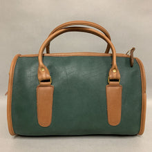 Load image into Gallery viewer, Coach Forest &amp; Tan Leather Madison Satchel Purse (8x11.5x6&quot;)
