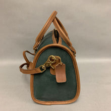 Load image into Gallery viewer, Coach Forest &amp; Tan Leather Madison Satchel Purse (8x11.5x6&quot;)
