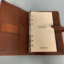 Load image into Gallery viewer, Coach Brown Leather Address Book Planner (8x5&quot;)
