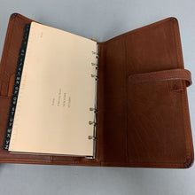 Load image into Gallery viewer, Coach Brown Leather Address Book Planner (8x5&quot;)
