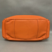 Load image into Gallery viewer, Talbots Orange Pebbled Leather Satchel Handbag (9x14x7&quot;)
