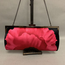 Load image into Gallery viewer, Talbots Black/Pink Floral Silk Clutch Purse NWT (5.5x10&quot;)
