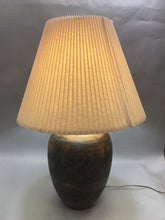 Load image into Gallery viewer, Brown Ceramic Textured Table Lamp (28&quot;)(2 Available)
