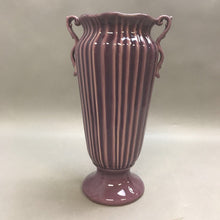 Load image into Gallery viewer, Vintage Purple Pottery Vase with Handles (13&quot;)
