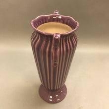 Load image into Gallery viewer, Vintage Purple Pottery Vase with Handles (13&quot;)
