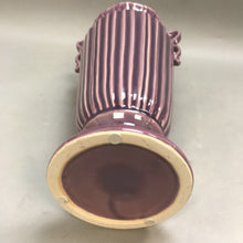 Load image into Gallery viewer, Vintage Purple Pottery Vase with Handles (13&quot;)
