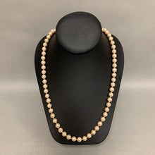 Load image into Gallery viewer, Vintage Signed Marvella Single Strand Knotted Pearl Necklace (23&quot;)
