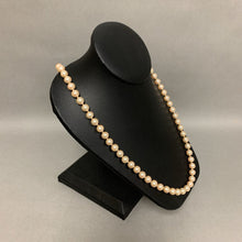 Load image into Gallery viewer, Vintage Signed Marvella Single Strand Knotted Pearl Necklace (23&quot;)
