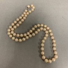 Load image into Gallery viewer, Vintage Signed Marvella Single Strand Knotted Pearl Necklace (23&quot;)
