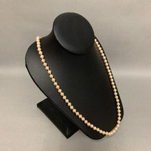 Load image into Gallery viewer, Vintage Napier Single Strand Knotted Pearl Necklace (30&quot;)
