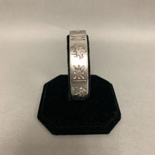 Load image into Gallery viewer, Michael Hilliar Sterling History of Ireland Etched Storyteller Cuff Bracelet (0.5&quot; Wide, 7.25&quot; Inside Diameter: 6.75&quot; w/ 0.5&quot; Opening)
