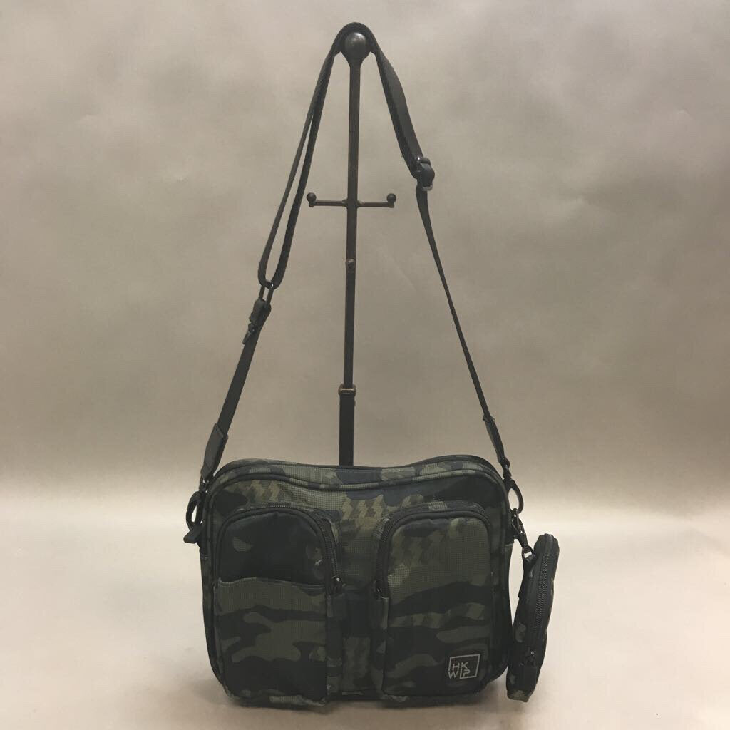 IHKWIP Camo Nylon Crossbody Purse (9x10x2