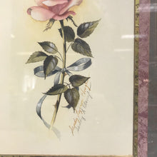 Load image into Gallery viewer, Gold Framed Signed &quot;Old Fashion Rose&quot; Print (16x15)
