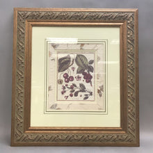 Load image into Gallery viewer, Ornate Wood Framed &quot;Cherries&quot; Print (24x22)
