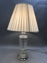 Load image into Gallery viewer, Crystal Table Lamp with Cream Shade (29&quot;)
